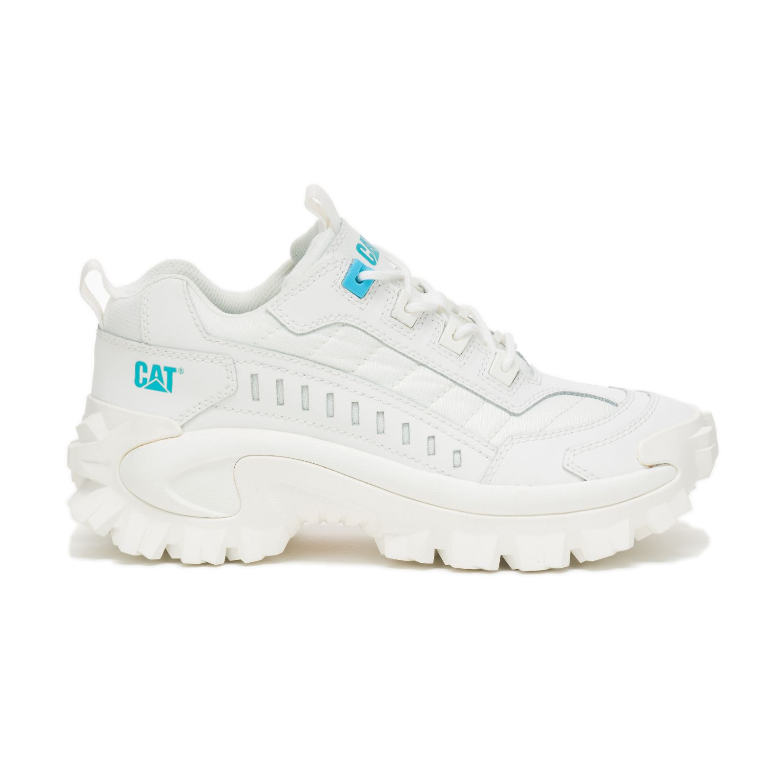 Caterpillar Intruder - Mens Casual Shoes - White/Blue - NZ (284VWGSRB)